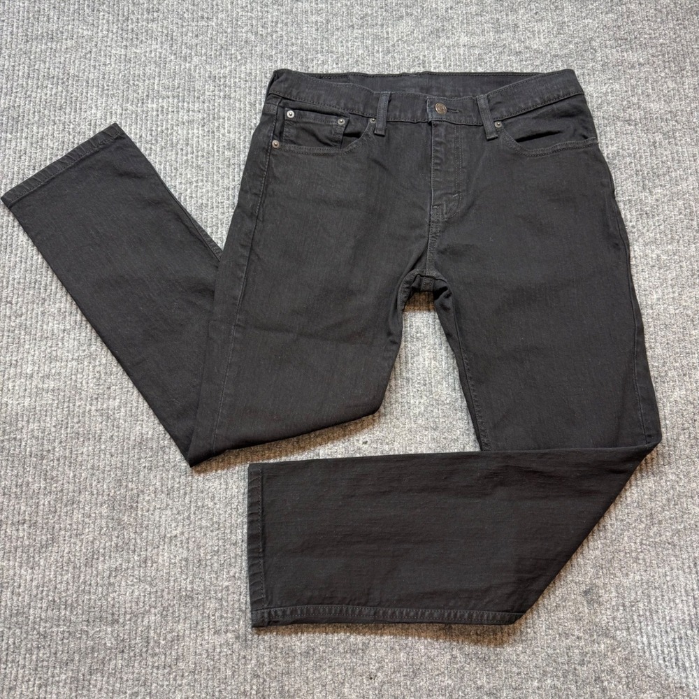Levi's 511 Mens Black Jeans W32‎ L29 Slim Fit Stretch Denim Casual Pants
